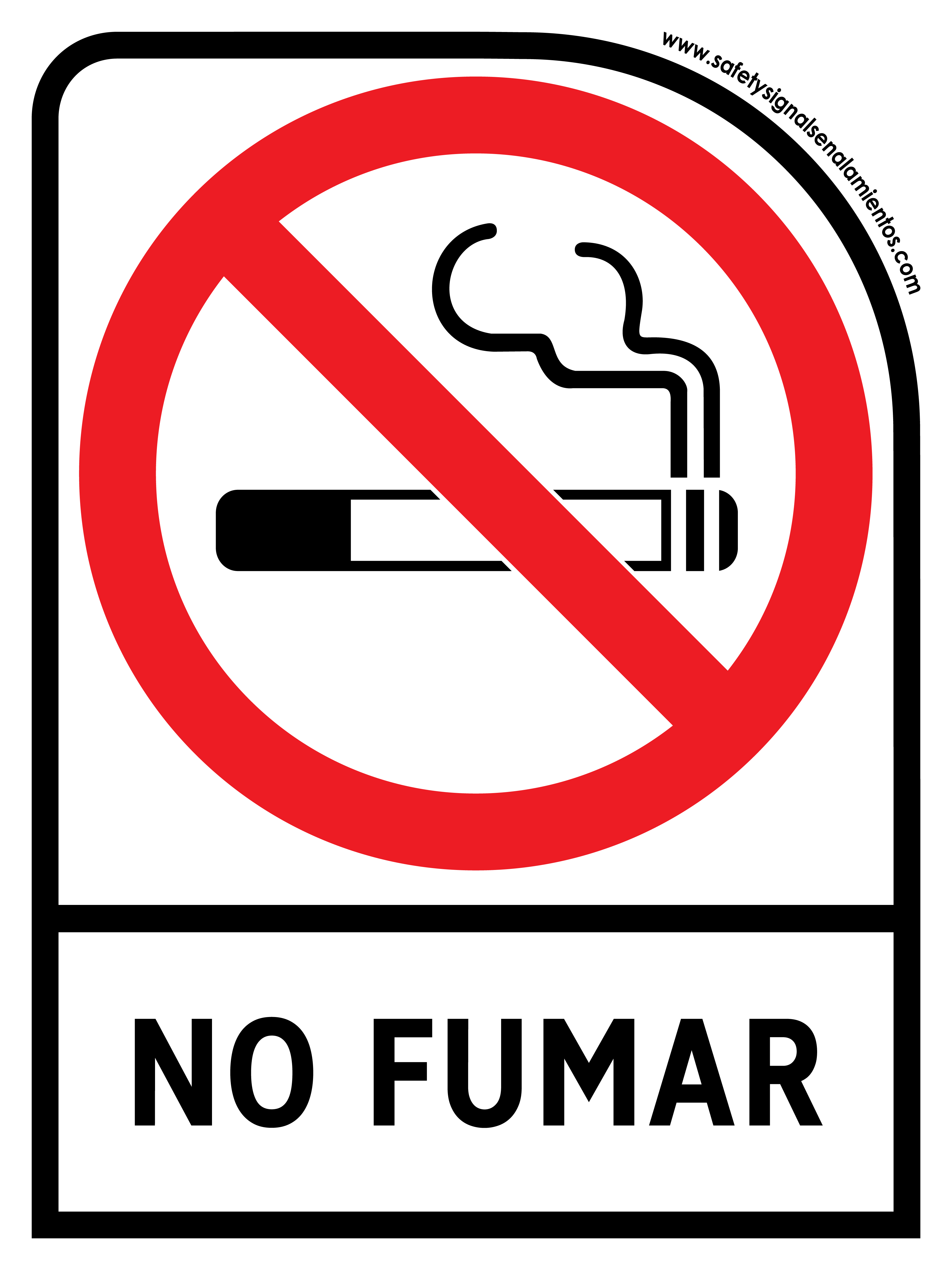NO FUMAR CON LEYENDA - Safetysignal