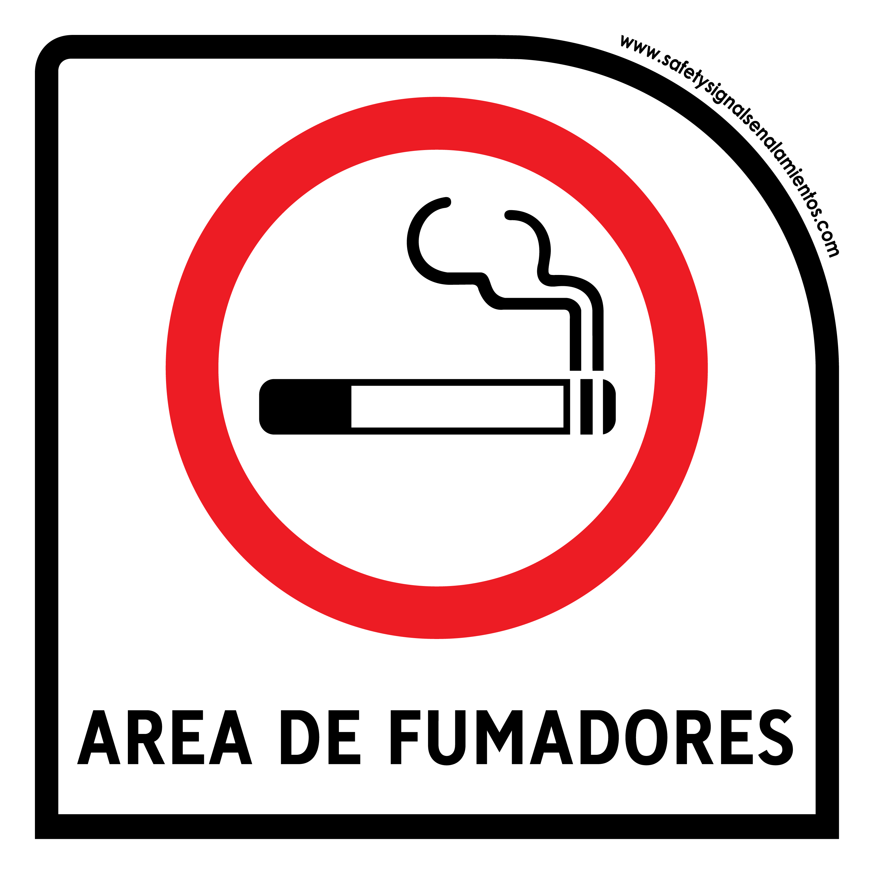 Señalamiento Prohibido Fumar Letrero 20x20